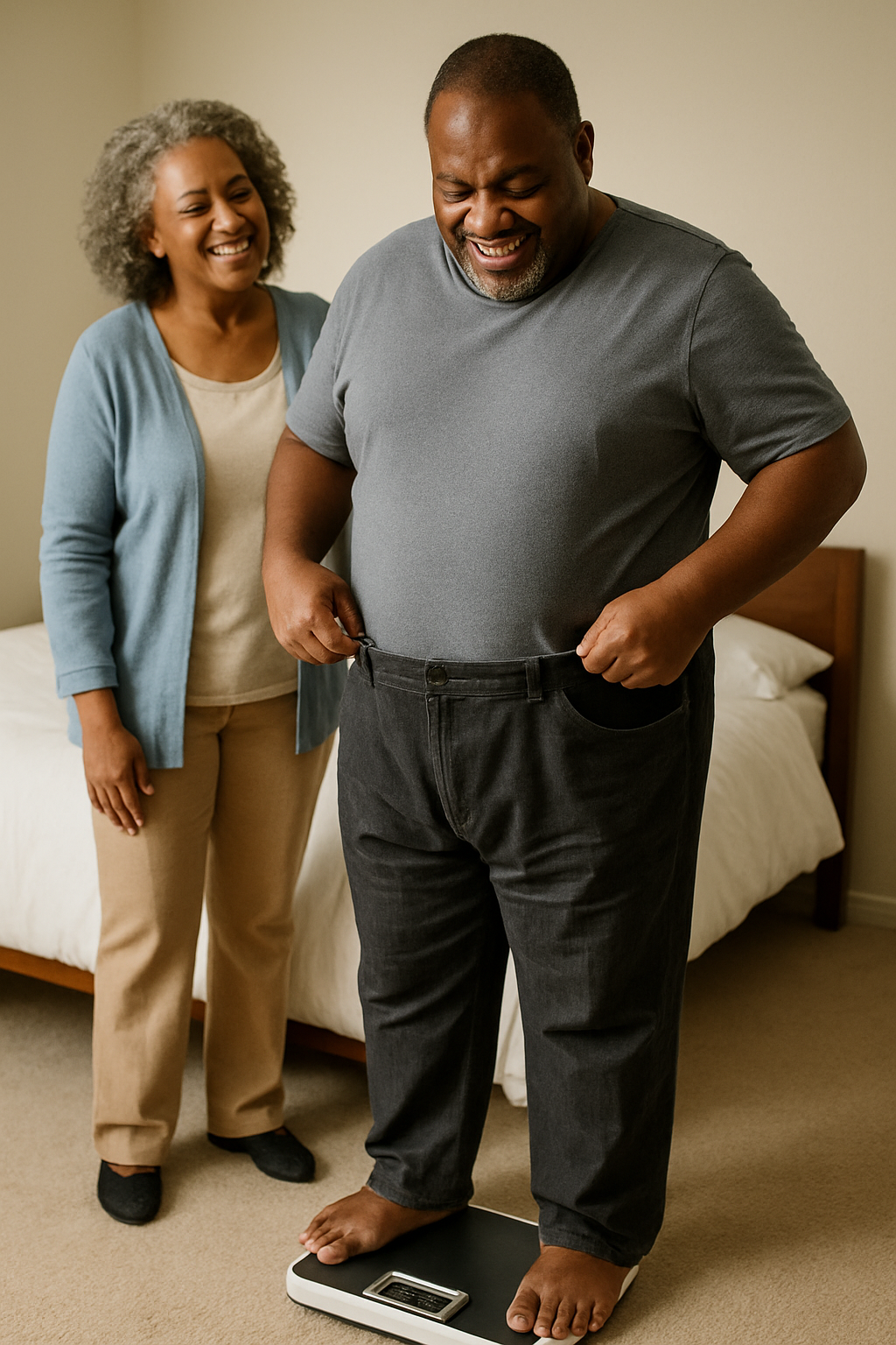 Man focused on weight and metabolic health